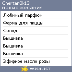 My Wishlist - cherten0k13