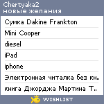 My Wishlist - chertyaka2