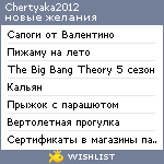 My Wishlist - chertyaka2012