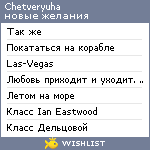 My Wishlist - chetveryuha