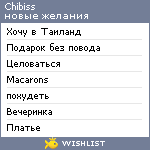 My Wishlist - chibiss