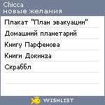 My Wishlist - chicca