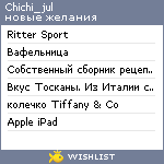 My Wishlist - chichi_jul