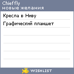 My Wishlist - chieffly