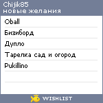 My Wishlist - chijik85