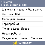 My Wishlist - chikirau