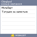 My Wishlist - chinglasol