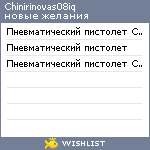 My Wishlist - chinirinovas08iq