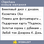 My Wishlist - chipichava