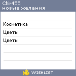 My Wishlist - chir455