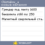 My Wishlist - chistiakov_a