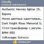 My Wishlist - chitzilla