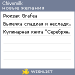 My Wishlist - chivomilk