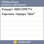 My Wishlist - chizhevskaya