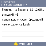 My Wishlist - chizhikova