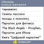 My Wishlist - chkchoke