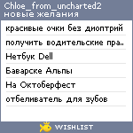 My Wishlist - chloe_from_uncharted2