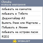 My Wishlist - chmuha