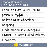 My Wishlist - chocolatcream