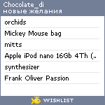 My Wishlist - chocolate_di