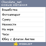 My Wishlist - chocolate_net