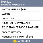 My Wishlist - chris_khizulya