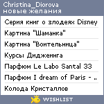 My Wishlist - christina_diorova