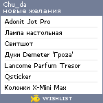 My Wishlist - chu_da