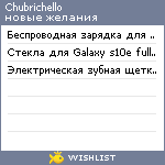My Wishlist - chubrichello