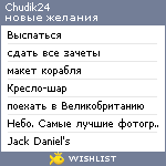 My Wishlist - chudik24