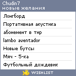 My Wishlist - chudin7