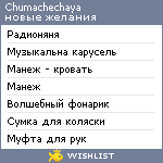 My Wishlist - chumachechaya