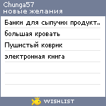 My Wishlist - chunga57