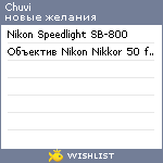 My Wishlist - chuvi