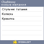 My Wishlist - chuzhinovy