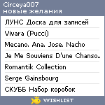 My Wishlist - circeya007