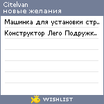 My Wishlist - citelvan