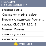 My Wishlist - ckazka121