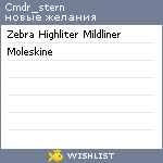 My Wishlist - cmdr_stern