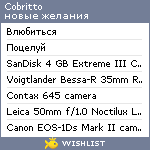 My Wishlist - cobritto