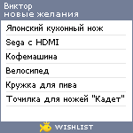 My Wishlist - codeh91