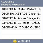 My Wishlist - concubina