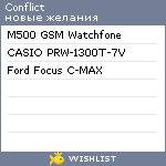 My Wishlist - conflict