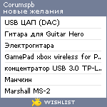 My Wishlist - corumspb