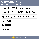 My Wishlist - crazymadmonkey