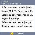 My Wishlist - crenod