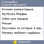 My Wishlist - cromeyellow