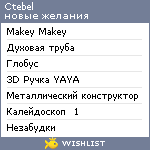 My Wishlist - ctebel