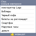 My Wishlist - ctoc