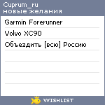 My Wishlist - cuprum_ru